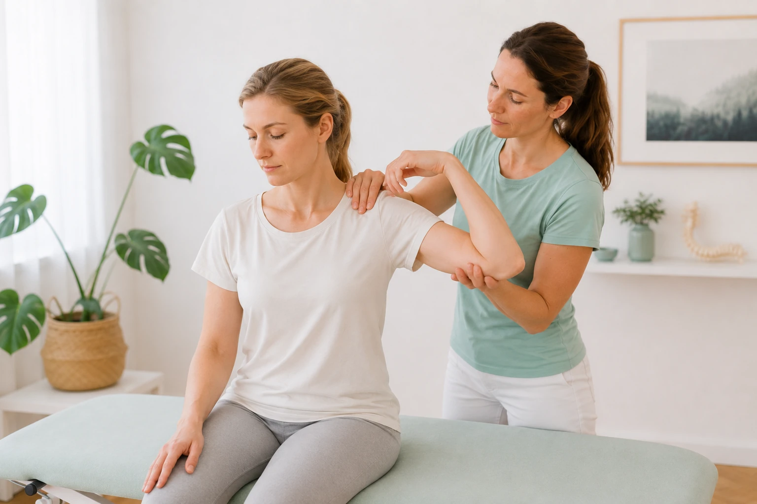 Mobilisation der Schulter bei Schulterschmerzen im Gesundheitswerk Wien 1180