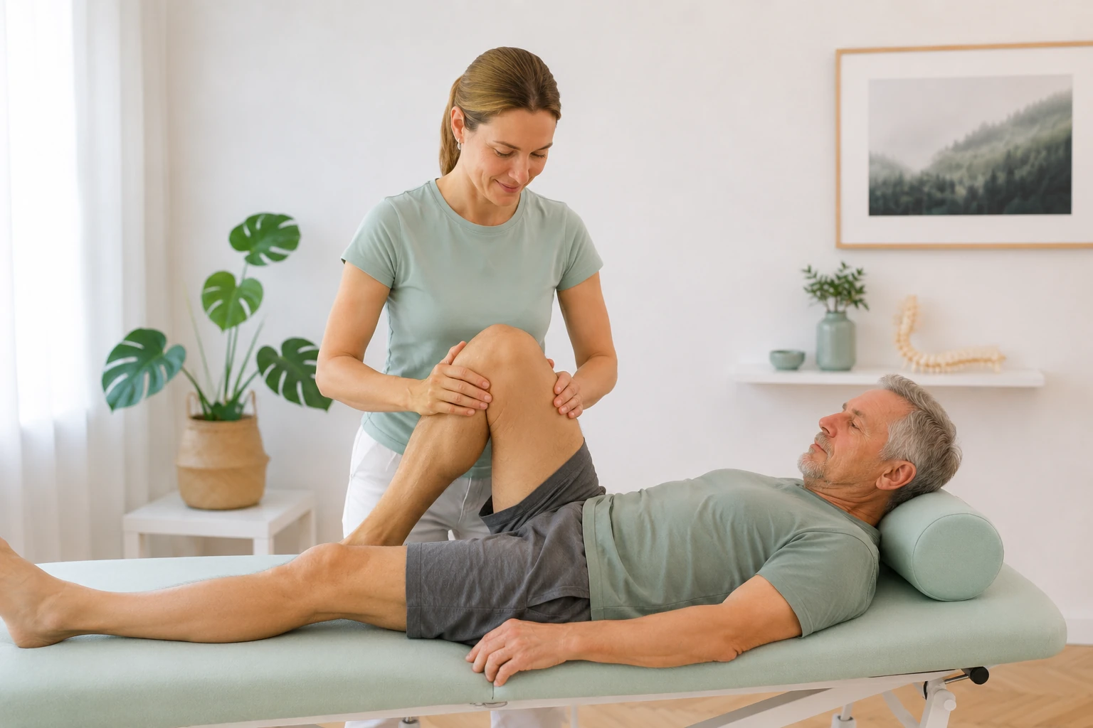 Behandlung des Kniegelenks bei Gelenkschmerzen und Arthrose im Gesundheitswerk Wien