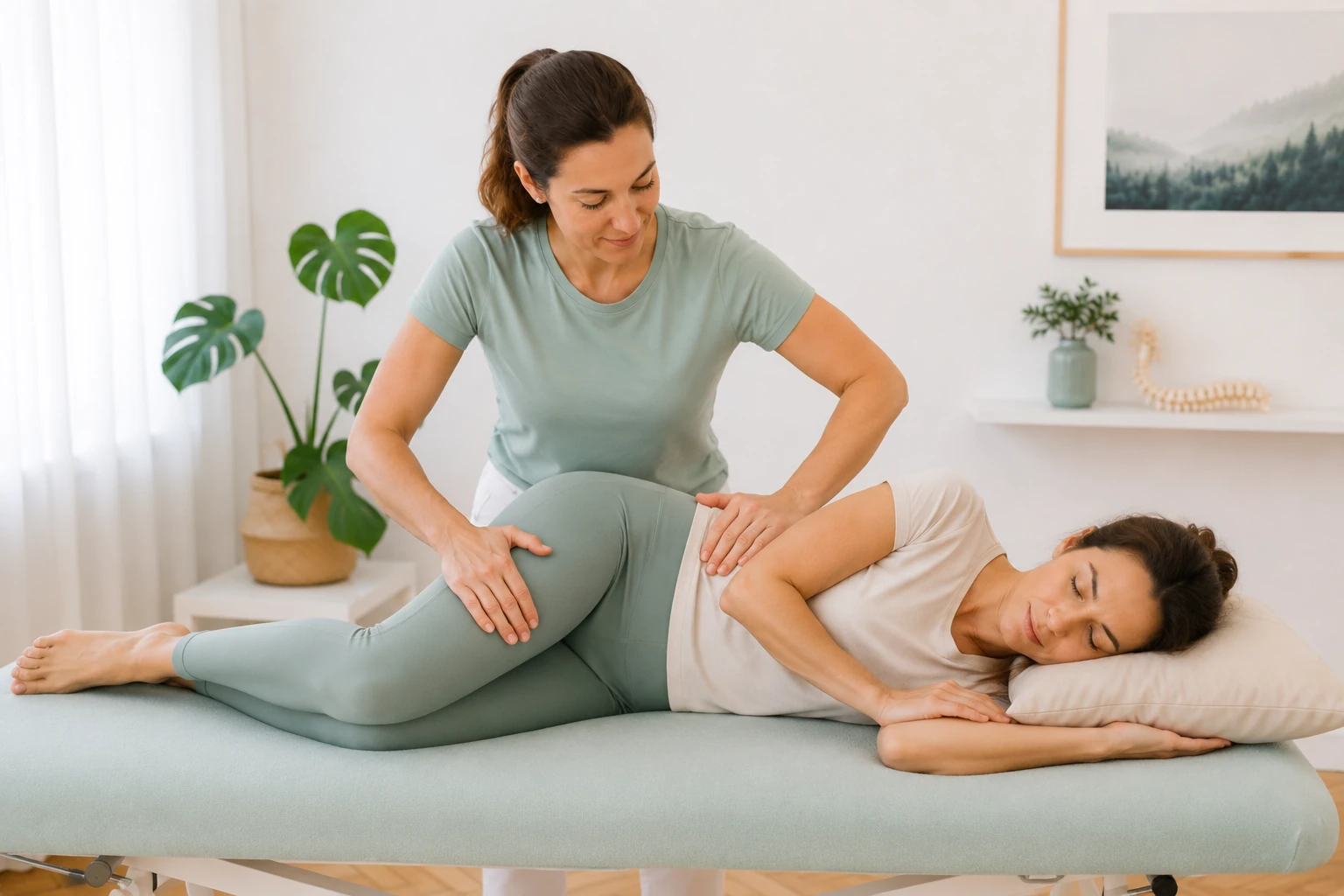 Mobilisation der Hüfte bei Hüftschmerzen und Arthrose im Gesundheitswerk Wien 1180